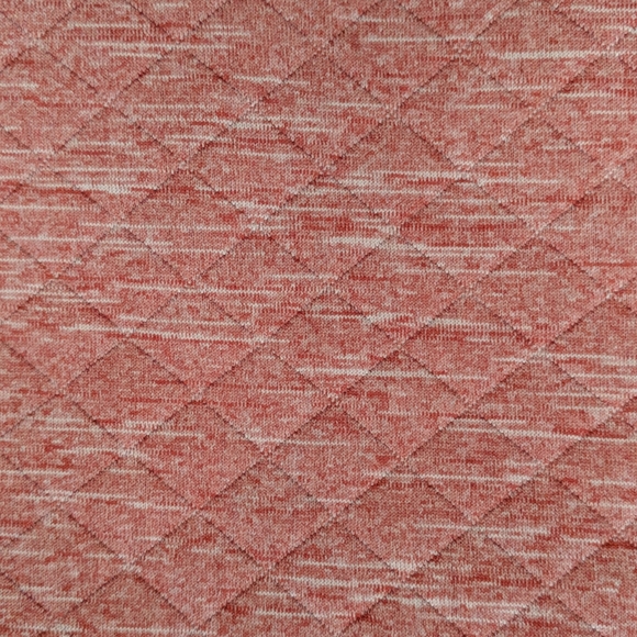 Heather Pink Slouchy Quilted Pullover - Picture 6 of 7